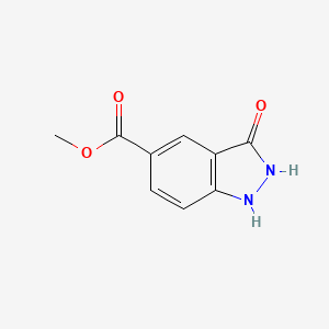 molecular formula C9H8N2O3 B1384789 Methyl 3-hydroxy-1H-indazole-5-carboxylate CAS No. 1082041-20-0