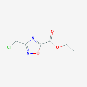 molecular formula C6H7ClN2O3 B1384793 Ethyl 3-(chloromethyl)-1,2,4-oxadiazole-5-carboxylate CAS No. 25977-19-9
