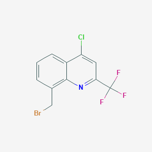 molecular formula C11H6BrClF3N B1384794 8-(Bromomethyl)-4-chloro-2-(trifluoromethyl)quinoline CAS No. 887350-74-5