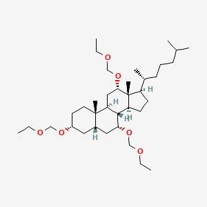 molecular formula C36H66O6 B13847957 Trihydroxycoprostane 3,7,12-Triethoxymethyl Ether 
