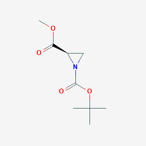 molecular formula C9H15NO4 B1384801 (R)-1-tert-Butyl 2-methyl aziridine-1,2-dicarboxylate CAS No. 1239355-46-4