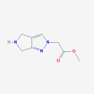 molecular formula C8H11N3O2 B13848021 methyl 2-(5,6-dihydro-4H-pyrrolo[3,4-c]pyrazol-2-yl)acetate 