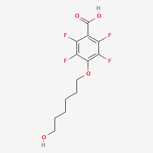 molecular formula C13H14F4O4 B1384803 2,3,5,6-Tetrafluoro-4-(6-hydroxyhexyloxy)benzoic acid CAS No. 1017789-70-6