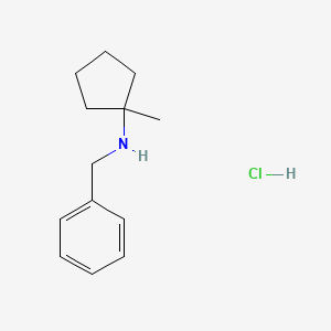 molecular formula C13H20ClN B13848043 N-benzyl-1-methylcyclopentan-1-amine;hydrochloride 