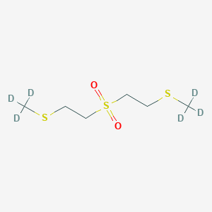 molecular formula C6H14O2S3 B13848046 1,1'-Sulfonylbis[2-(methylthio)ethane]-d6 