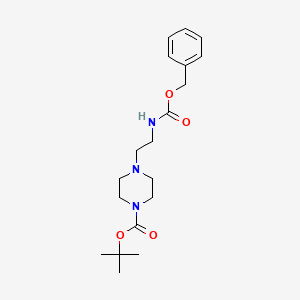 molecular formula C19H29N3O4 B1384810 1-N-Boc-4-(2-N-Cbz-aminoethyl)piperazine CAS No. 302557-32-0