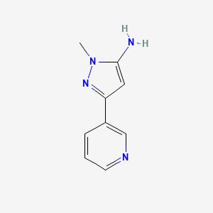 molecular formula C9H10N4 B1384819 1-Methyl-3-(pyridin-3-YL)-1H-pyrazol-5-amine CAS No. 287494-25-1
