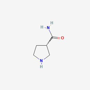 molecular formula C5H10N2O B1384823 (S)-Pyrrolidine-3-carboxamide CAS No. 573704-64-0