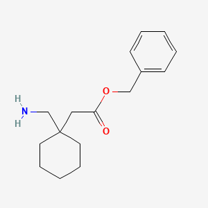 molecular formula C16H23NO2 B13848236 Benzyl 2-(1-(aminomethyl)cyclohexyl)acetate 