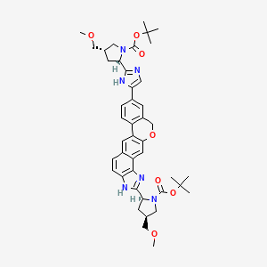molecular formula C43H52N6O7 B13848277 Di Boc Velpatasvir 