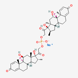 molecular formula C44H56F2NaO12P B13848363 Dexamethasone 21-phosphate dimer sodium salt 