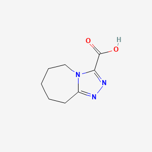 molecular formula C8H11N3O2 B1384837 6,7,8,9-Tetrahydro-5H-[1,2,4]triazolo[4,3-a]azepine-3-carboxylic acid CAS No. 1177311-87-3