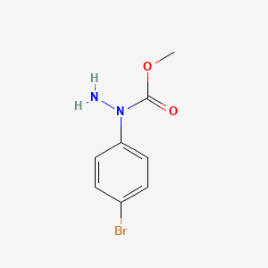 molecular formula C8H9BrN2O2 B13848427 methyl N-amino-N-(4-bromophenyl)carbamate 