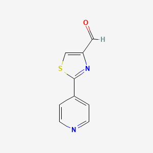molecular formula C9H6N2OS B1384848 2-(Pyridin-4-yl)thiazole-4-carbaldehyde CAS No. 533885-37-9