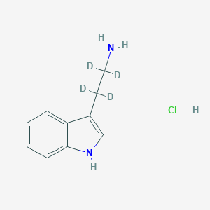 molecular formula C10H13ClN2 B138485 Tryptamine-d4 Hydrochloride CAS No. 340257-60-5