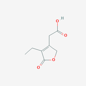 molecular formula C8H10O4 B13848533 4-Ethyl-2,5-dihydro-5-oxo-3-furanacetic Acid 