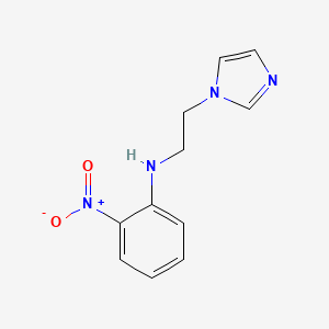 molecular formula C11H12N4O2 B13848537 N-[2-(1H-imidazol-1-yl)ethyl]-2-nitroaniline 