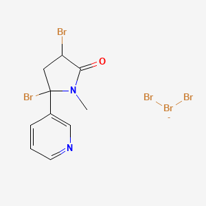 molecular formula C10H10Br5N2O- B13848554 Dibromo Cotinine Hydrobromide Perbromide 