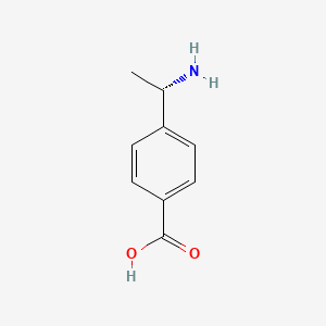 molecular formula C9H11NO2 B1384857 (S)-4-(1-Aminoethyl)benzoic acid CAS No. 222714-33-2