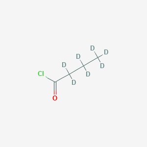 molecular formula C4H7ClO B13848625 Butyryl-D7 chloride 