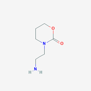 molecular formula C6H12N2O2 B1384864 3-(2-Aminoethyl)-1,3-oxazinan-2-one CAS No. 936940-07-7