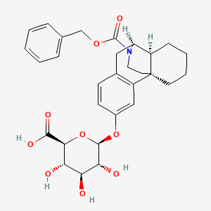 molecular formula C30H35NO9 B13848649 N-Benzyloxycarbonyl N-Desmethyl Dextrorphan b-D-O-Glucuronide 