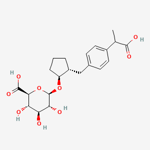 molecular formula C21H28O9 B13848686 Hydroxyloxoprofen Alkoxy Glucuronide 