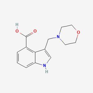 molecular formula C14H16N2O3 B1384870 3-(morpholinomethyl)-1H-indole-4-carboxylic acid CAS No. 1081130-47-3