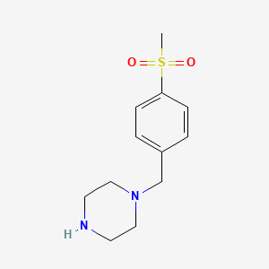 molecular formula C12H18N2O2S B1384871 1-(4-(Methylsulfonyl)benzyl)piperazine CAS No. 1082399-22-1
