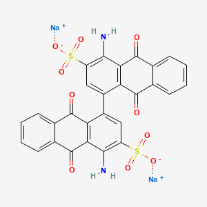 molecular formula C28H14N2Na2O10S2 B13848711 Disodium 4,4'-Diaminodianthraquinone 3,3'-disulfonate 