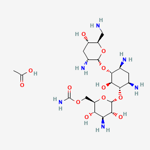 molecular formula C21H42N6O12 B13848744 Tobramycin Carbamate Acetate 