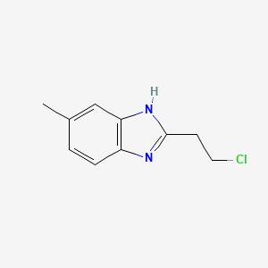 molecular formula C10H11ClN2 B1384875 2-(2-Chloroethyl)-6-methyl-1H-benzimidazole CAS No. 915921-57-2