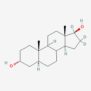 molecular formula C19H32O2 B13848751 5Alpha-Androstane-3Alpha,17Beta-diol-d3 