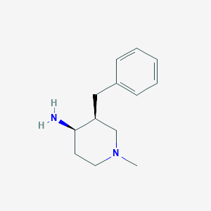 molecular formula C13H20N2 B1384876 (3S,4R)-3-Benzyl-1-methylpiperidin-4-amine CAS No. 952480-26-1