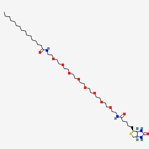 molecular formula C44H84N4O11S B13848795 Palmitic-amide-PEG8-Biotin 