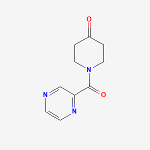 molecular formula C10H11N3O2 B1384882 1-(2-Pyrazinylcarbonyl)-4-piperidinone CAS No. 1060817-24-4