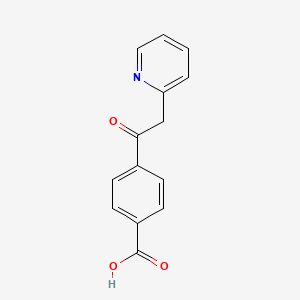 molecular formula C14H11NO3 B1384885 4-(2-Pyridinylacetyl)benzoic acid CAS No. 915920-55-7