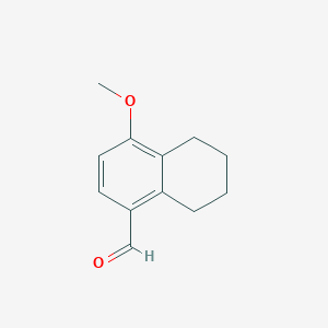 molecular formula C12H14O2 B1384894 4-Methoxy-5,6,7,8-tetrahydronaphthalene-1-carbaldehyde CAS No. 883531-98-4