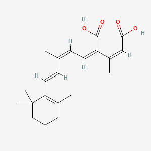 molecular formula C21H28O4 B13848951 (9-cis,13-cis)-12-Carboxy Retinoic Acid 