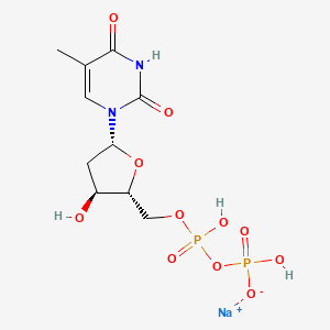molecular formula C10H15N2NaO11P2 B13848954 P-P-dThd.Na+ 
