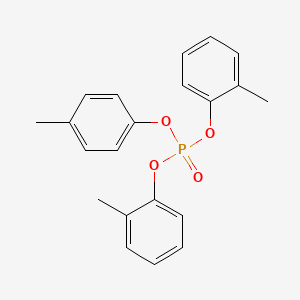molecular formula C21H21O4P B13848992 Bis(o-cresyl) p-Cresyl Phosphate 