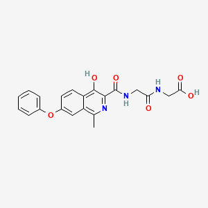 molecular formula C21H19N3O6 B13848995 Glycyl Roxadustat 