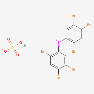 molecular formula C12H5Br6IO4S B13849132 Bis(2,4,5-tribromophenyl)iodonium Hydrogen Sulfate 