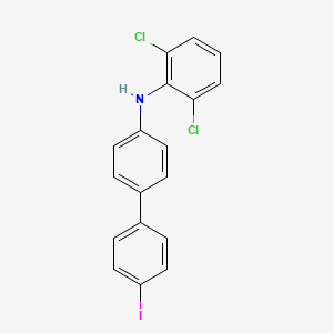 molecular formula C18H12Cl2IN B13849189 N-(2,6-Dichlorophenyl)-4'-iodo-[1,1'-biphenyl]-4-amine 