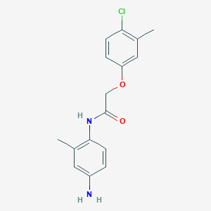 molecular formula C16H17ClN2O2 B1384922 N-(4-Amino-2-methylphenyl)-2-(4-chloro-3-methylphenoxy)acetamide CAS No. 1020057-04-8