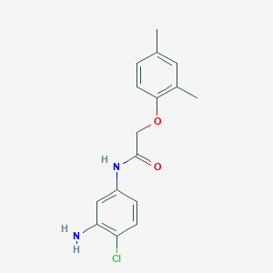 molecular formula C16H17ClN2O2 B1384926 N-(3-Amino-4-chlorophenyl)-2-(2,4-dimethylphenoxy)acetamide CAS No. 1020058-36-9