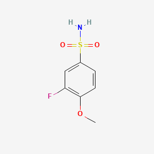 molecular formula C7H8FNO3S B1384934 3-Fluoro-4-methoxybenzenesulfonamide CAS No. 874767-60-9