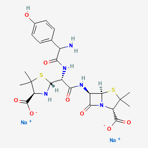 molecular formula C24H29N5Na2O8S2 B13849352 N-(Penicillan-6-yl) Open Ring Amoxicillinamide Disodium Salt 