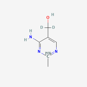 molecular formula C6H9N3O B13849389 Toxopyrimidine-13C, D2 