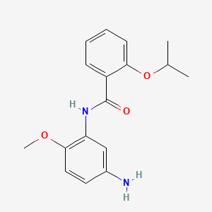 molecular formula C17H20N2O3 B1384942 N-(5-Amino-2-methoxyphenyl)-2-isopropoxybenzamide CAS No. 1020056-17-0